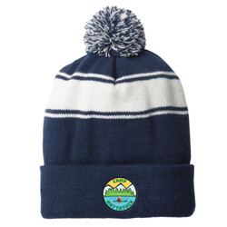 STC28 - EMB - Camp Mattatuck Pom Pom Beanie