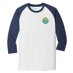 PC55RS - EMB - Camp Mattatuck Raglan T-Shirt