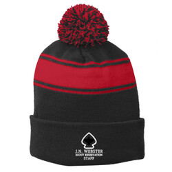 STC28 - C146E011 - EMB - JN Webster SR Staff Pom Pom Beanie